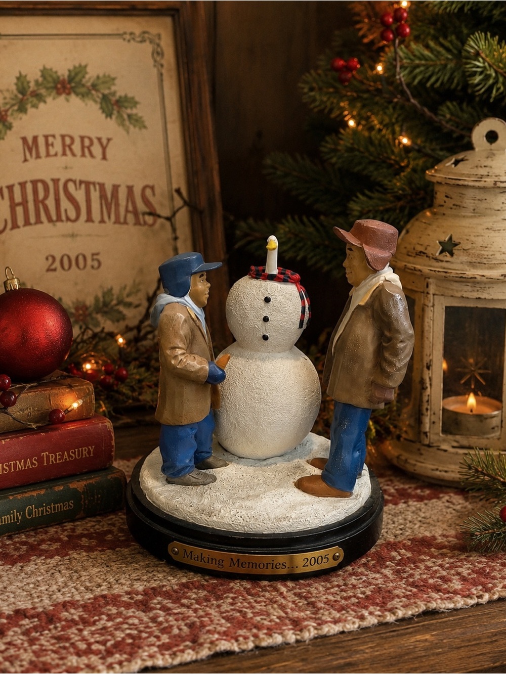 Aflac 2003 Holiday Commercial Snowman Figurine Limited Edition